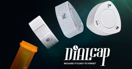 DialCap is uniquely designed for an easier opening grip - GREAT for arthritis patients - Minimizes out of reach incidents